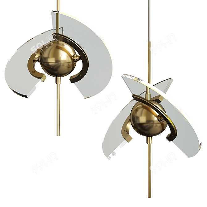 Sleek Fly Design Lamp 3D model image 1