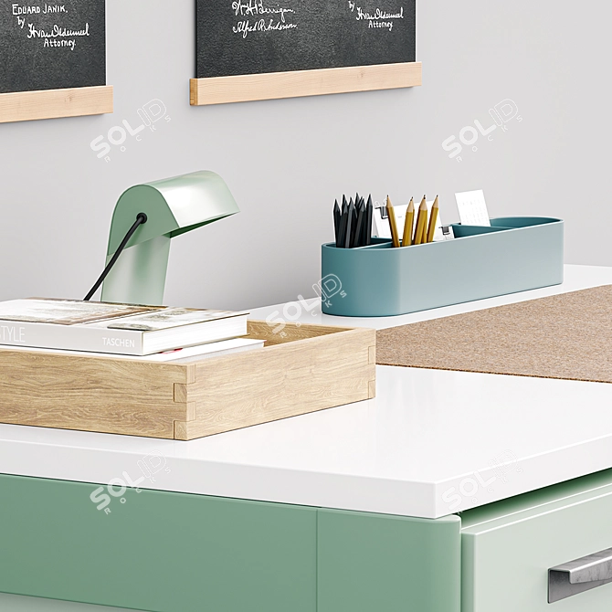 Prouvé Office Chair: Vitra & G-Star Collaboration 3D model image 3