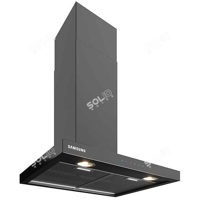 Sleek Samsung Cooker Hood NK24M5070BG/UR 3D model image 1