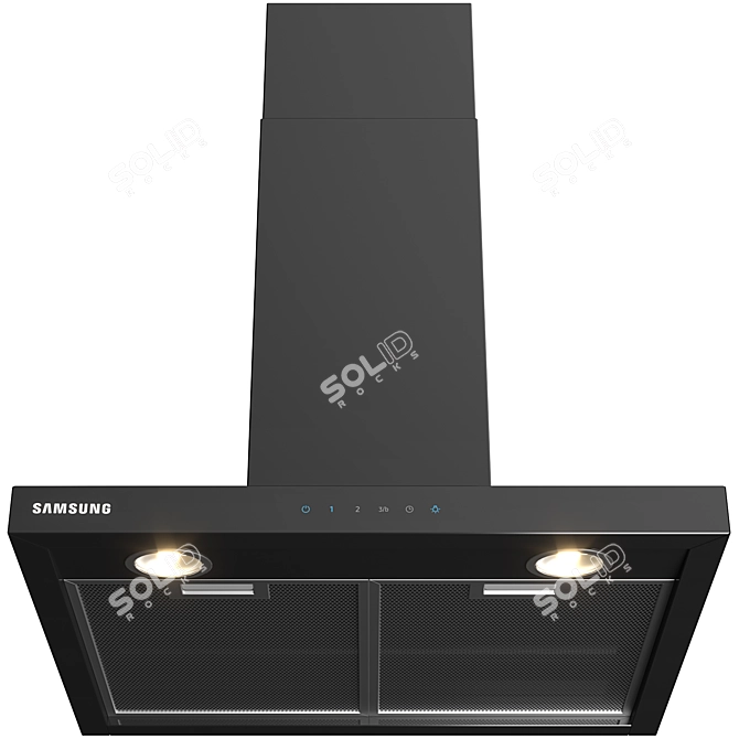 Sleek Samsung Cooker Hood NK24M5070BG/UR 3D model image 2