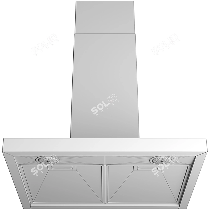 Sleek Samsung Cooker Hood NK24M5070BG/UR 3D model image 5