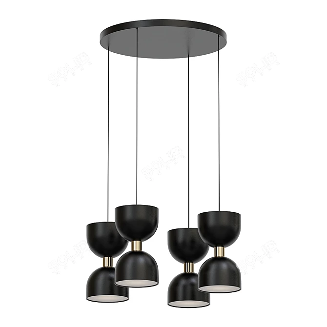 /MATTEO CLESSIDRA 8-LIGHT CEILING LAMP/ 3D model image 1