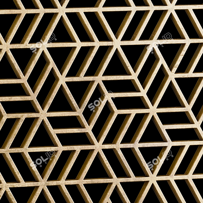 Square Decor Panels Set: Elegant and Versatile 3D model image 7