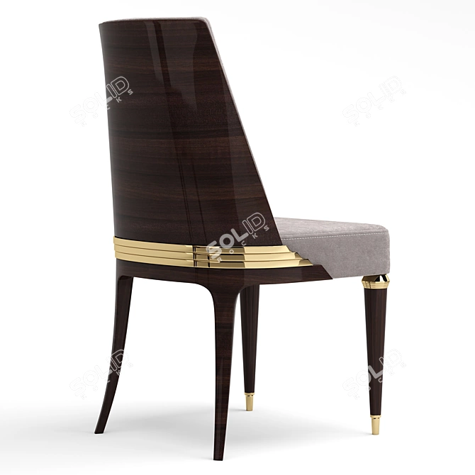 Elegant Vistore Dining Chair 3D model image 8