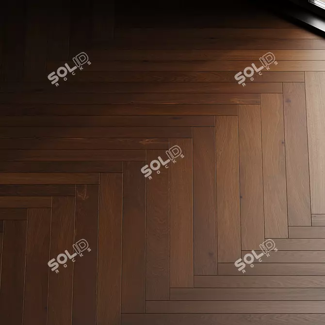 Premium Oak Parquet Board - 11 (Wood Floor Set) 3D model image 2