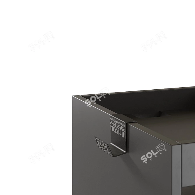 Black Mobile Cabinet with Drawers | Ikea Uppspel 3D model image 3