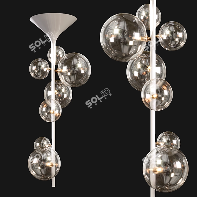 Elegant IONA LINE Chandelier 3D model image 2