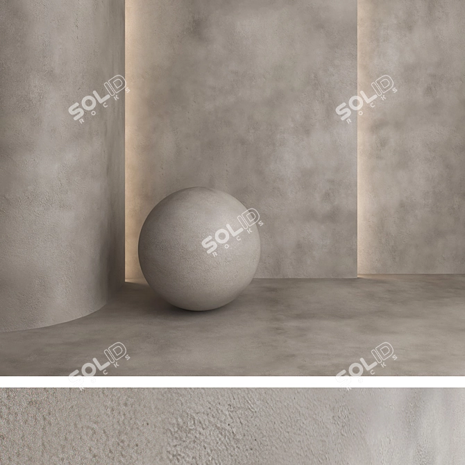 Title: Premium Decorative Plaster Kit 3D model image 4