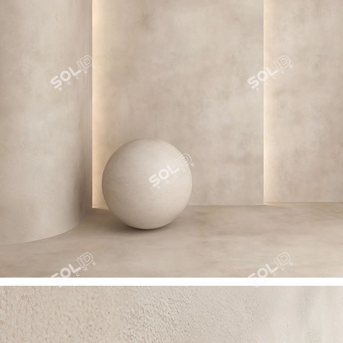 Title: Premium Decorative Plaster Kit 3D model image 6