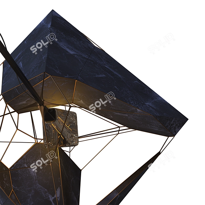 Voronoi Lamp: Exquisite Illumination 3D model image 4