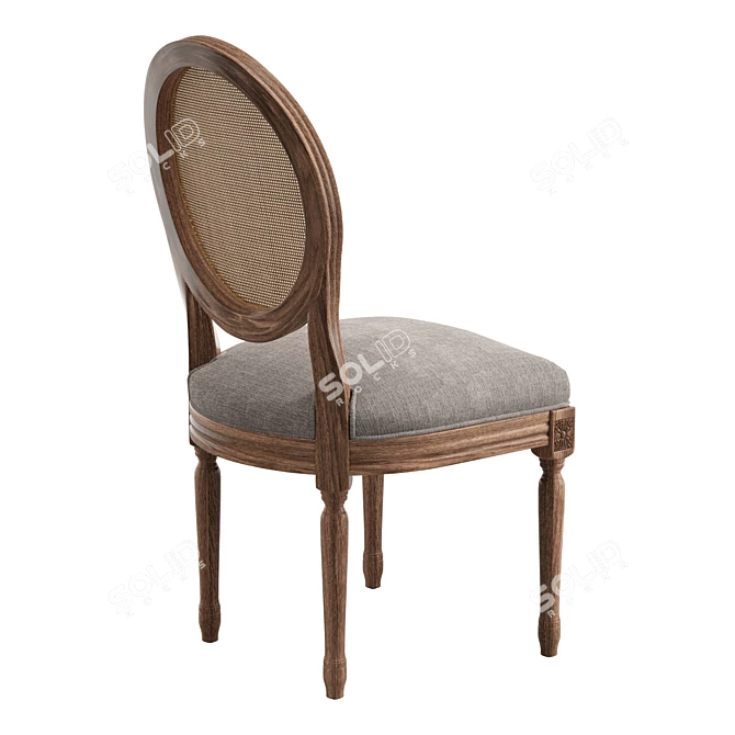 Elegant Duffield Chair in Sand Gray 3D model image 3