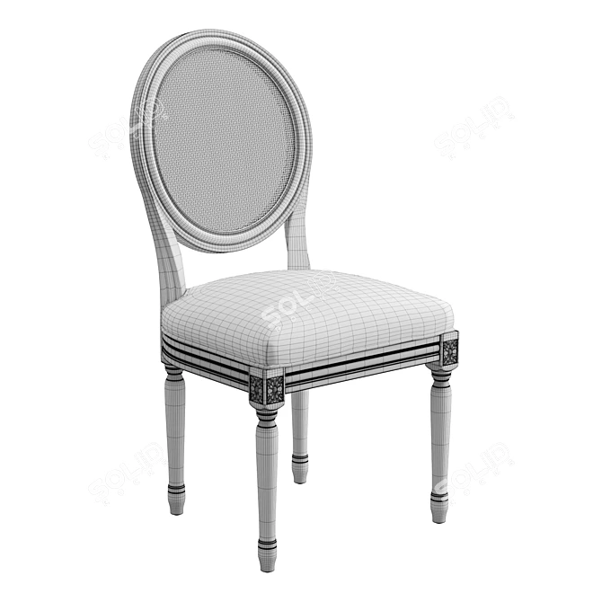 Elegant Duffield Chair in Sand Gray 3D model image 6