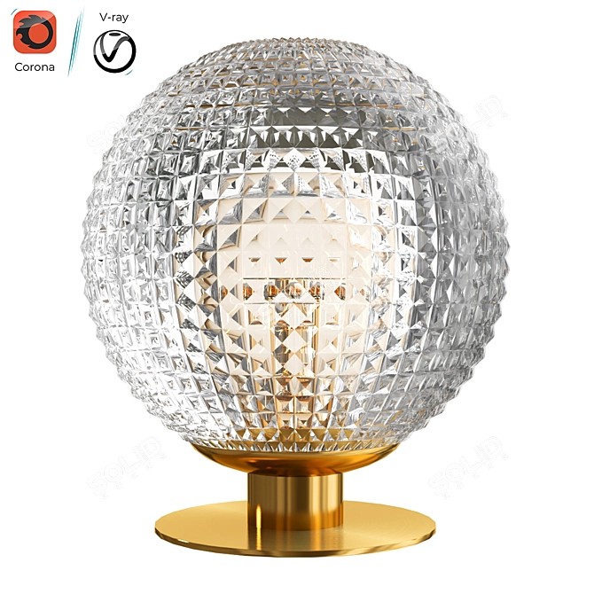 Prismatic Table Lamp: Modern Illumination with Edie 3D model image 1