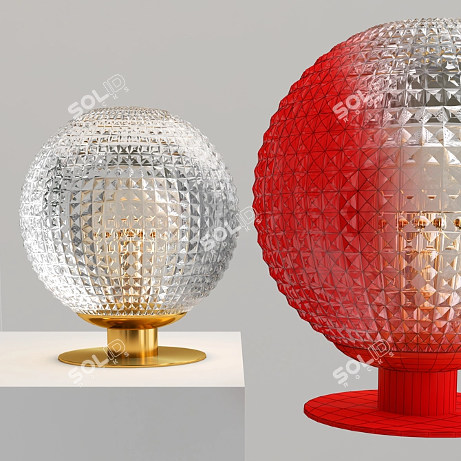 Prismatic Table Lamp: Modern Illumination with Edie 3D model image 2