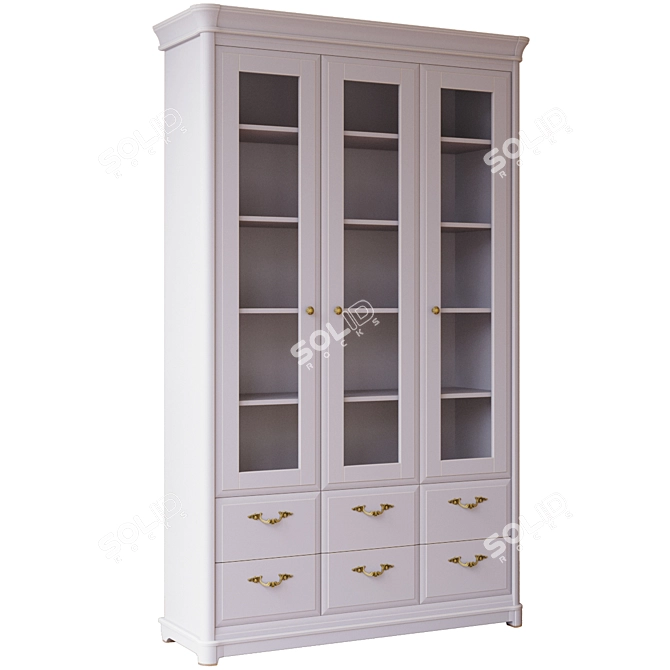 Riviera Collection Bookcase: Elegant, Stylish, and Spacious 3D model image 2