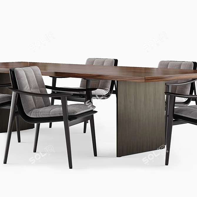 Elegant Minotti LINHA Table 3D model image 3