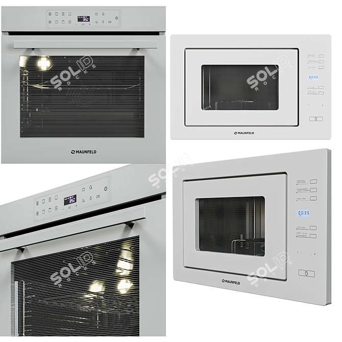 Maunfeld Premium Appliance Set 3D model image 3