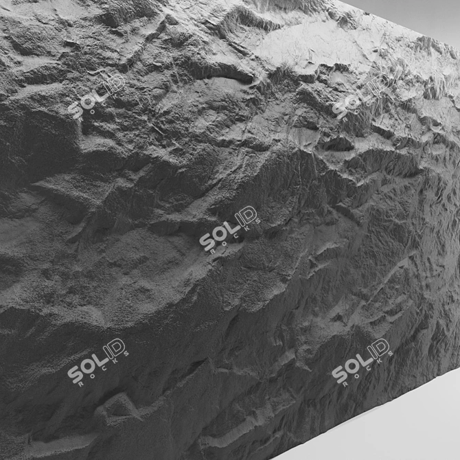 Stone Wall Texture Set 3D model image 4