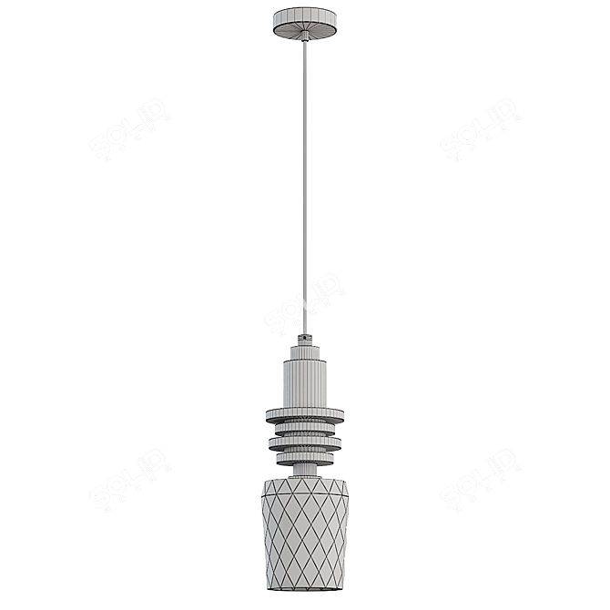 Charlize Pendant Light: Elegant and Modern 3D model image 4