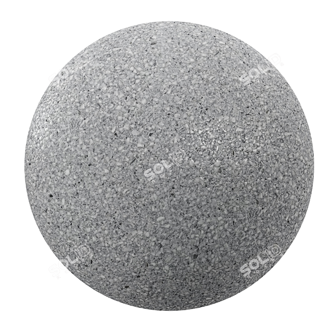 Seamless Terrazzo PBR Material-4K 3D model image 1