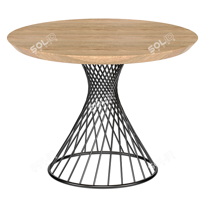 Turin Dining Table: Elegant and Functional 3D model image 1