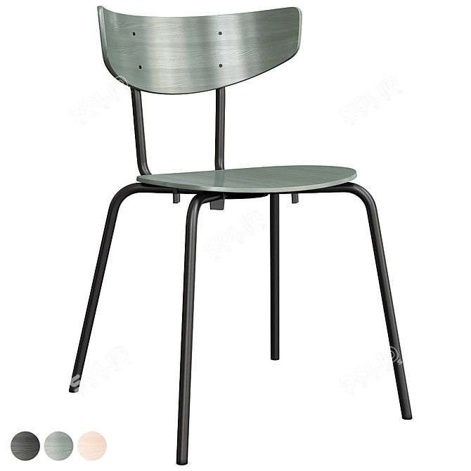 Elegant LaLume Chair for Stylish Comfort 3D model image 1