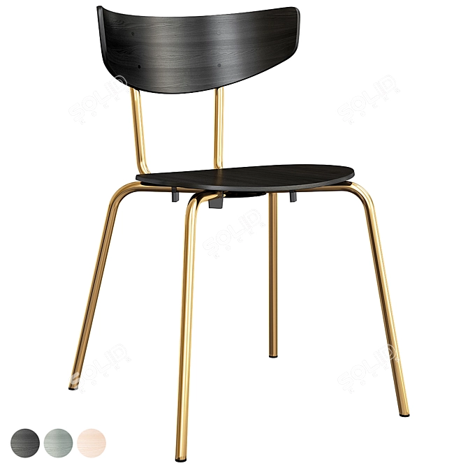 Elegant LaLume Chair for Stylish Comfort 3D model image 2