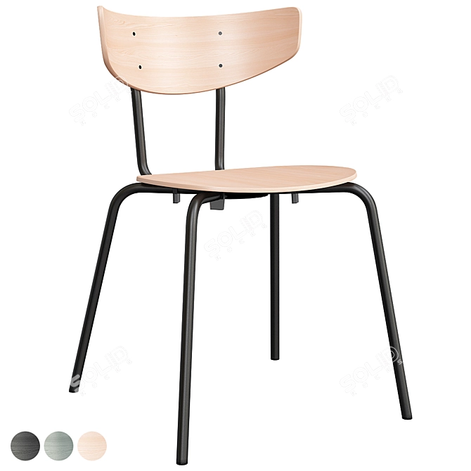 Elegant LaLume Chair for Stylish Comfort 3D model image 3