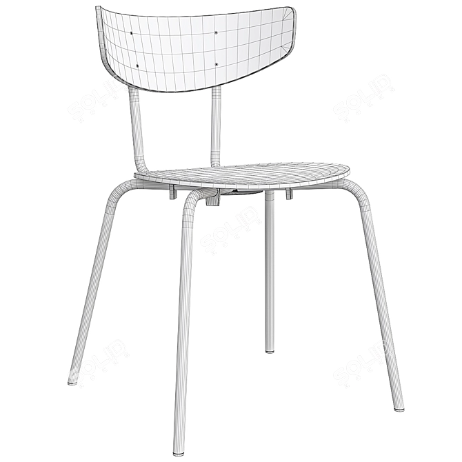 Elegant LaLume Chair for Stylish Comfort 3D model image 6