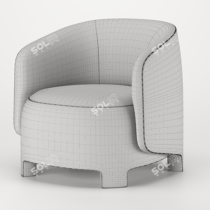 Luxurious Taru Armchair: Elegant Comfort by Ligne Roset 3D model image 5