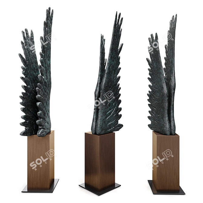 Nike Wings Variation Sculpture 3D model image 3