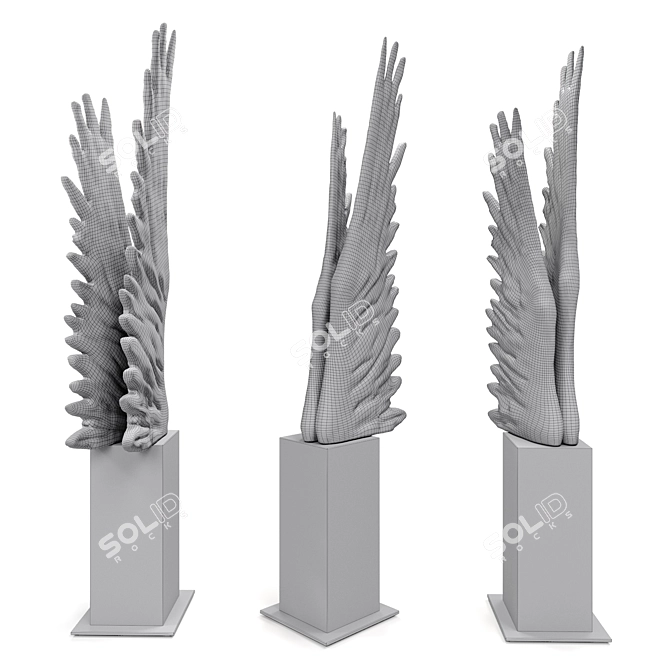 Nike Wings Variation Sculpture 3D model image 6