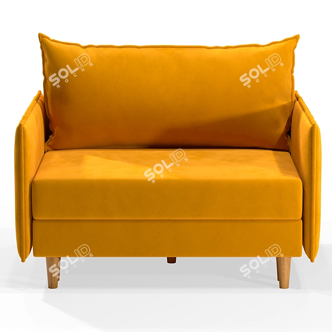 Versatile Armchair-Bed: Comfort & Elegance 3D model image 3