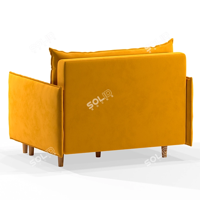 Versatile Armchair-Bed: Comfort & Elegance 3D model image 5