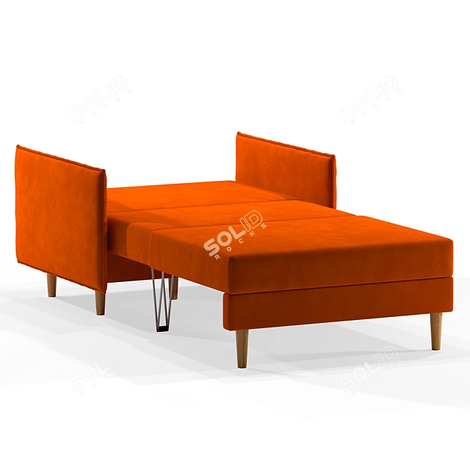 Versatile Armchair-Bed: Comfort & Elegance 3D model image 6