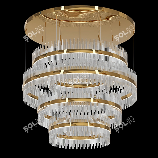 Mayfair Pendant Light: Elegant Italian Design 3D model image 1