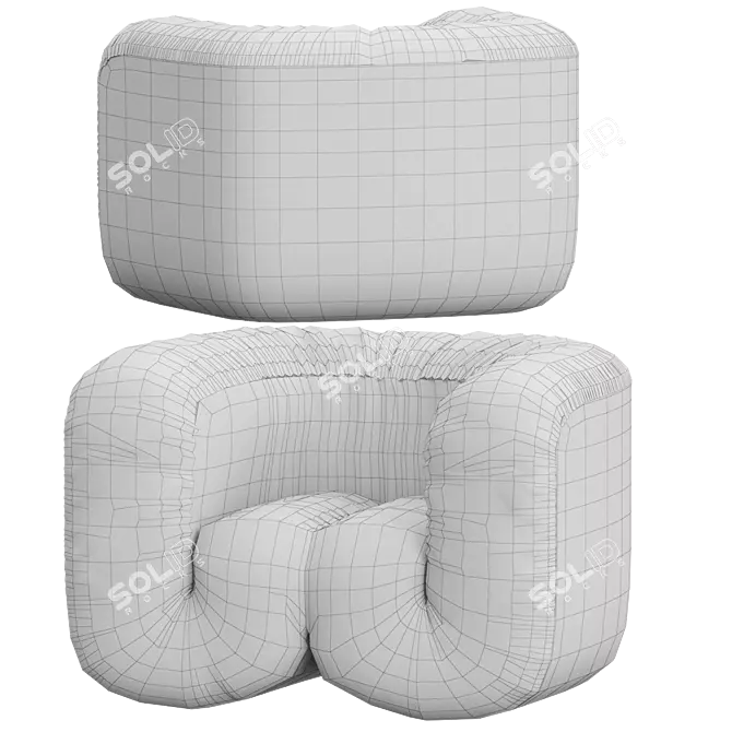 Luxury Leather Armchair: DS-707 by de Sede 3D model image 6