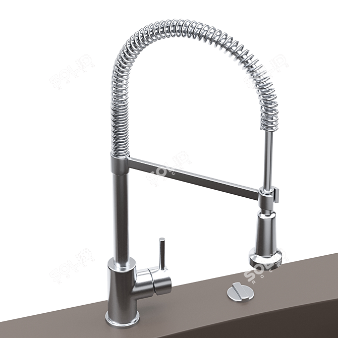 Schock CREST N200: Stunningly Spacious Sink 3D model image 2