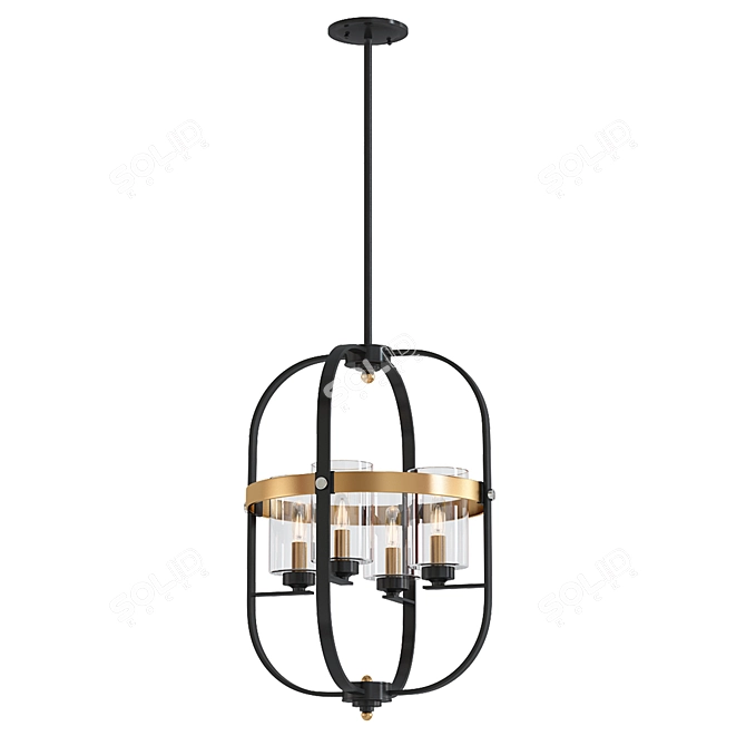 Savoy House Kirkland 4 Light Pendant 3D model image 1