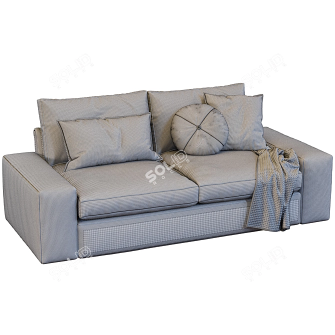 Modern Comfort: Kivik Sofa by IKEA 3D model image 6