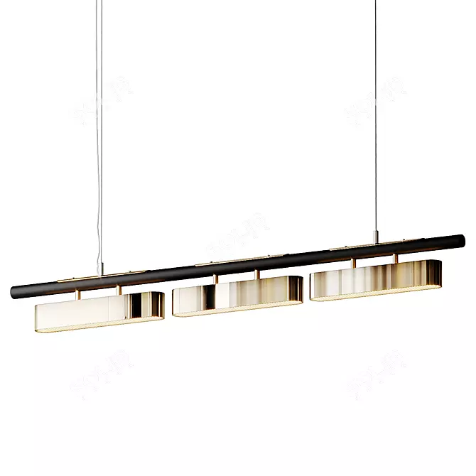 Sleek Colt Pendant Light 3D model image 1
