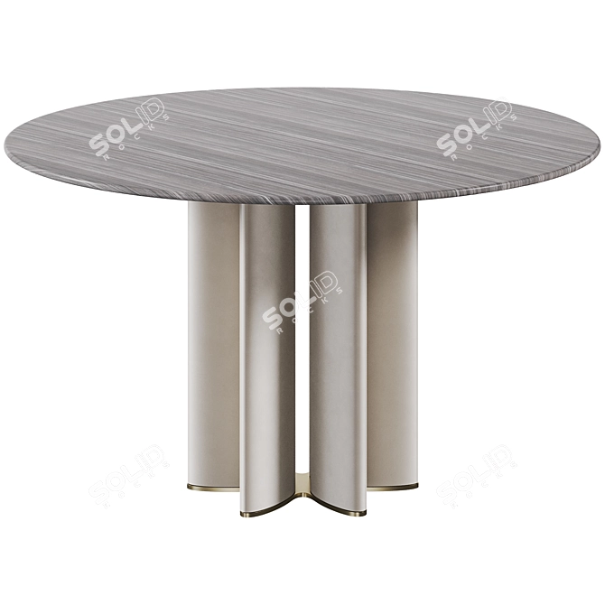 Moonlight Dining Table: Elegant Design for Stylish Dining 3D model image 2