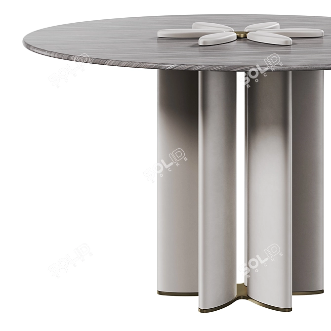 Moonlight Dining Table: Elegant Design for Stylish Dining 3D model image 5