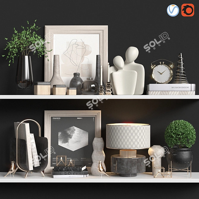 Versatile Decor Set 3D Max 3D model image 1