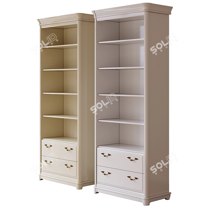 RIVIERA Collection Bookcase: Elegant, Spacious, Durable. 3D model image 1