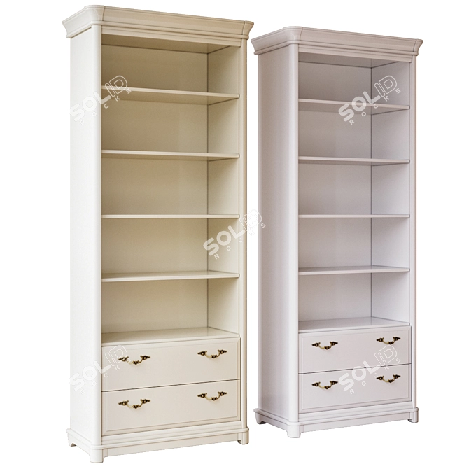 RIVIERA Collection Bookcase: Elegant, Spacious, Durable. 3D model image 2