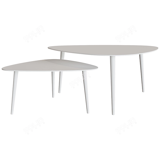 Elegant Théoleine Coffee Table 3D model image 2