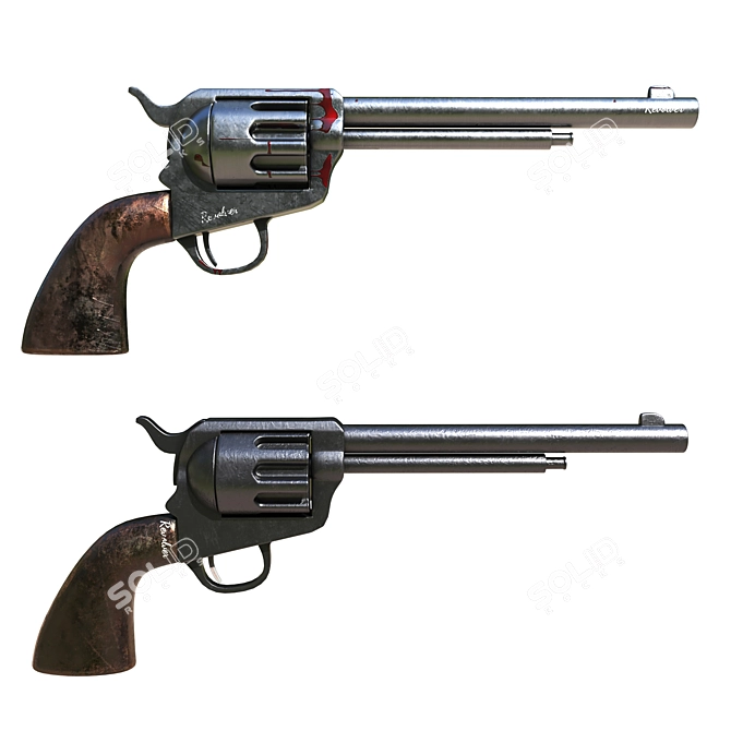 Revolver11: 2016 Model, High Poly, Vray Render 3D model image 6