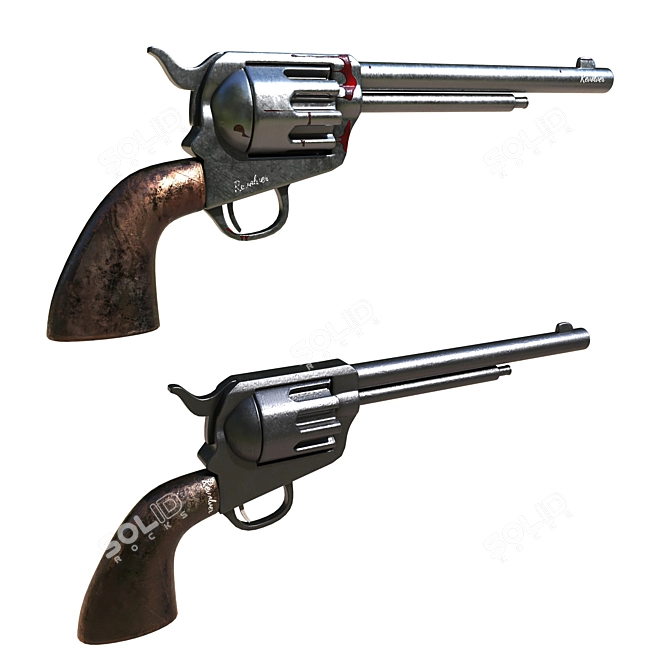 Revolver11: 2016 Model, High Poly, Vray Render 3D model image 7