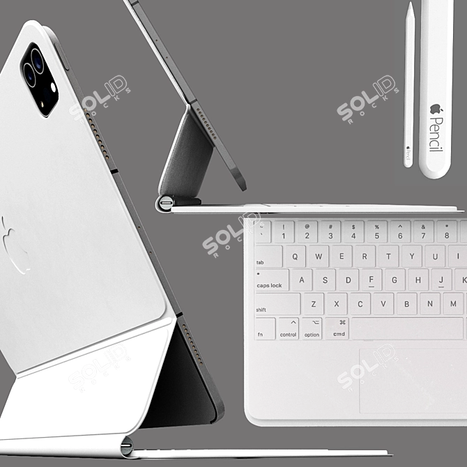 Title: Advanced Apple iPad Pro 12.9 3D model image 12